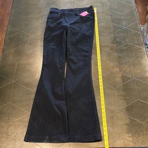 Spanx black flared pants 41” L.